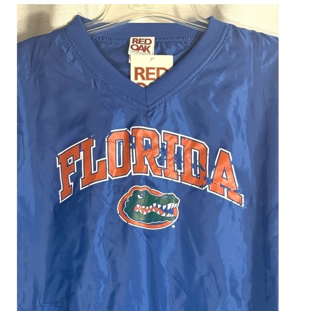 Vintage Red Oak NEW Large fits like XL Florida Gators Blue Pullover Windbreaker - Picture 2 of 5